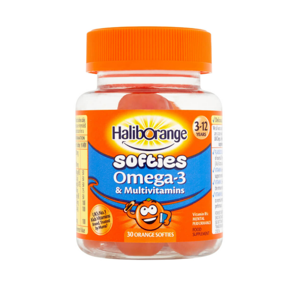 Haliborange Omega-3 & Multivitamins Orange Softies 30s